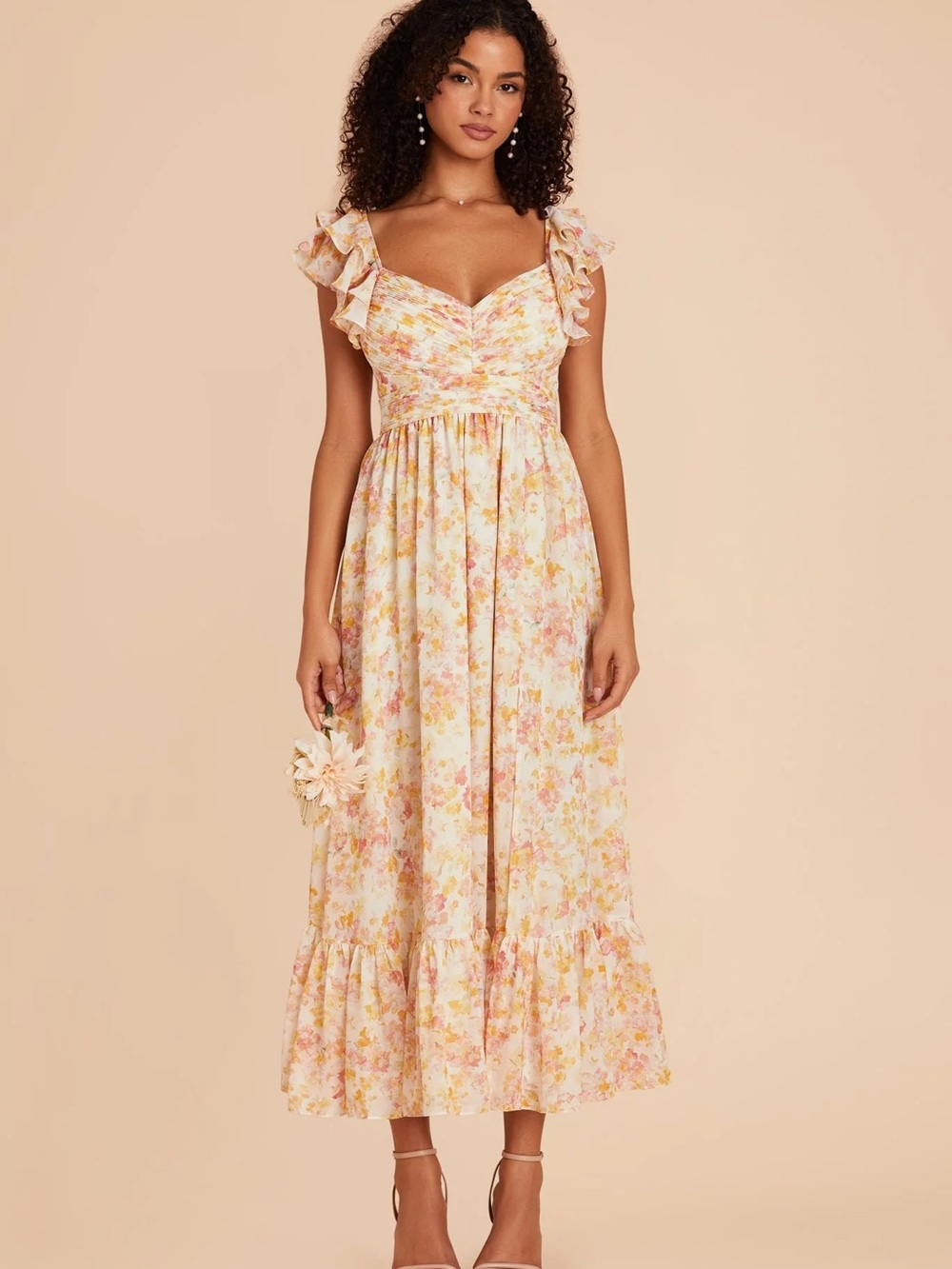 Birdy Grey Michelle Dress in Chiffon Pressed Floral